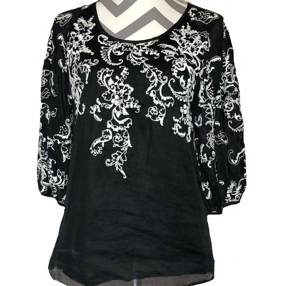 Anthropologie Edmé & Esyllte Floral Blouse - Picture 1 of 7